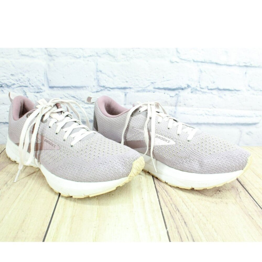 Brooks Revel 4 Lilac Knit Lace Up Breathable Running Sneaker Shoes Size 8.5 M - Picture 3 of 9